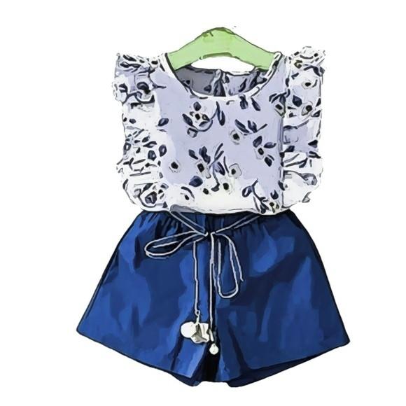 Molde Short + Blusa Infantil Menina