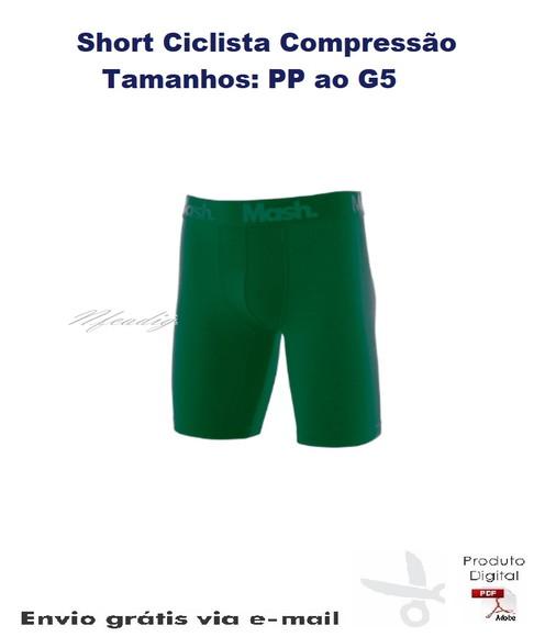 Molde Short Ciclista Compressão PP ao G5 #176