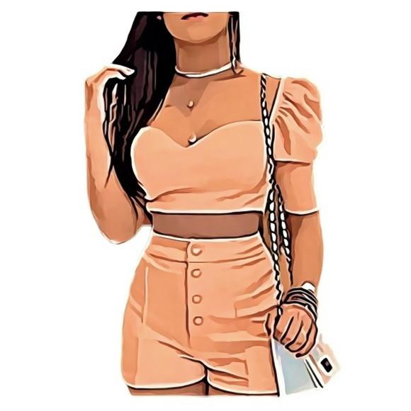Molde Short e Cropped Manga Bufante Verão P ao Gg