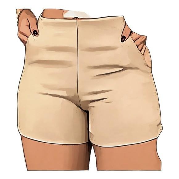 Molde Short Fem Cintura Alta Ziper Lateral P ao Xxg