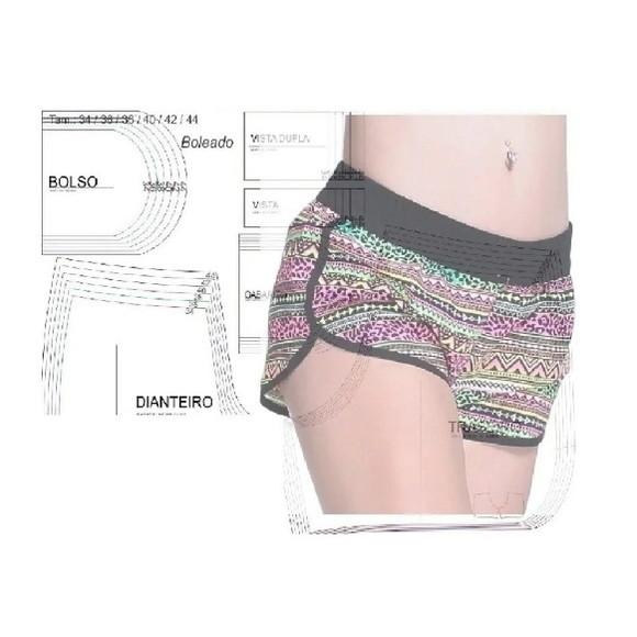 Molde Short Feminino Surf