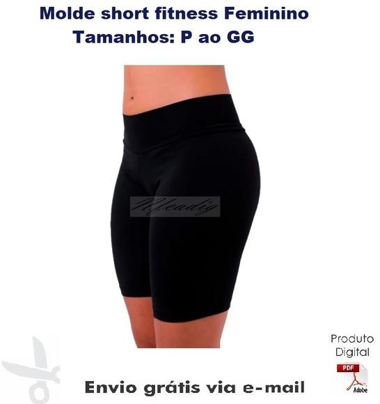 Molde short fitness Feminino do P ao GG ref 26