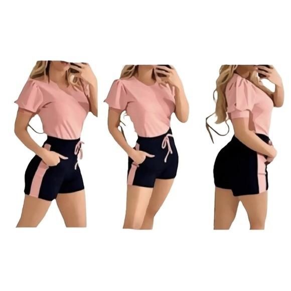 Molde Short Malha e Blusa Manga Curta P ao Gg
