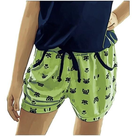 Molde Short Malha Feminino Infantil 2 a 16 Anos