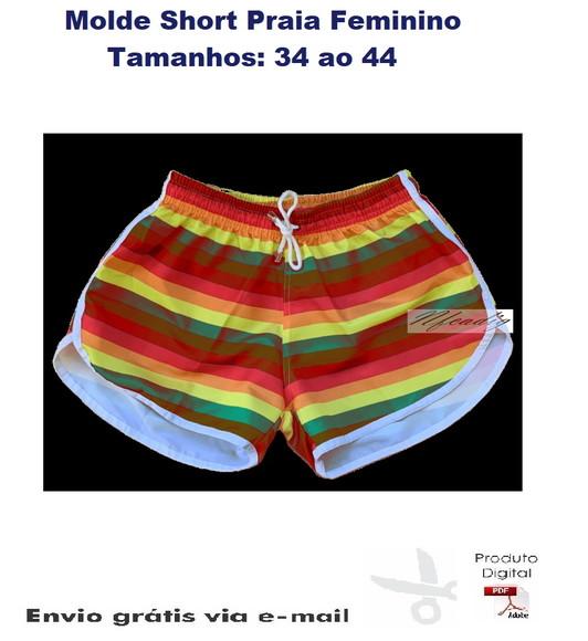 Molde Short Praia Feminino #283