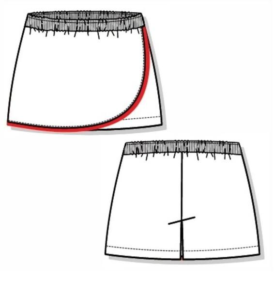 Molde Short Saia Infanto Juvenil (2 a 16 Anos) Envio E-mail
