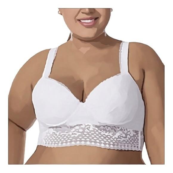Molde Sutia Cropped com Renda P ao Xxg