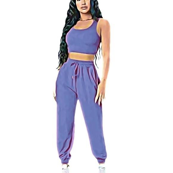 Molde Top Cropped Regata + Calça Jogger Feminina P ao Gg