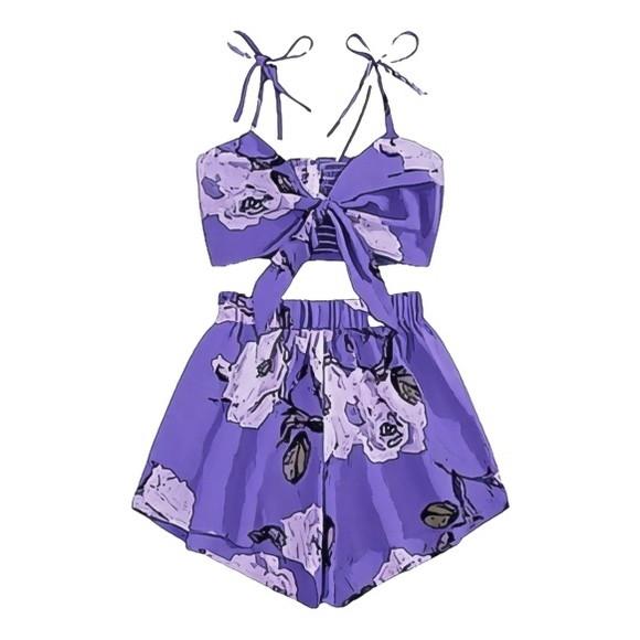 Molde Top de Amarrar e Short Viscose Feminino P ao Gg