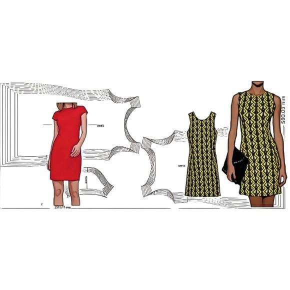 Molde Vestido Básico Tubinho do 36 ao 50 pdf