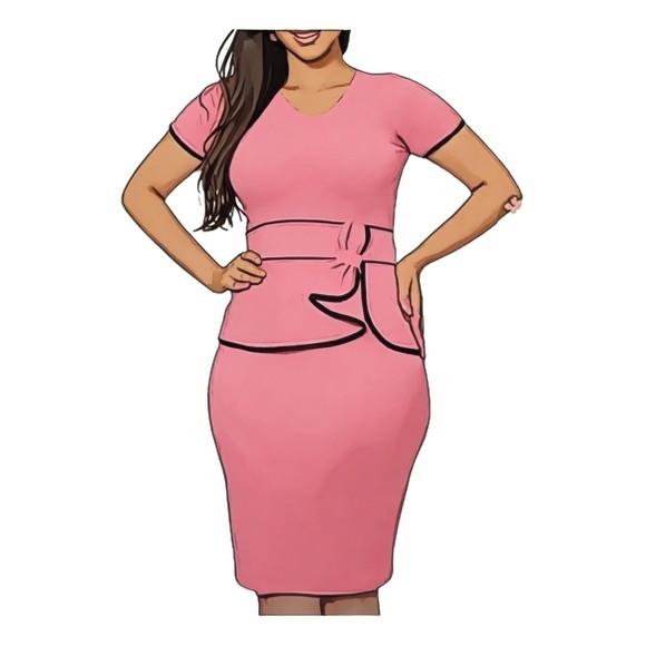 Molde Vestido Tubinho Feminino Manga Curta P ao Gg