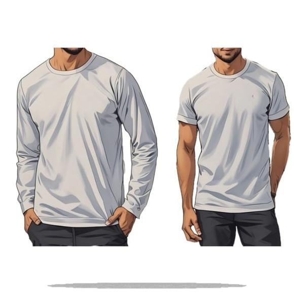Moldes Digitais em pdf - Camiseta Longa e Curta Pp ao Gg