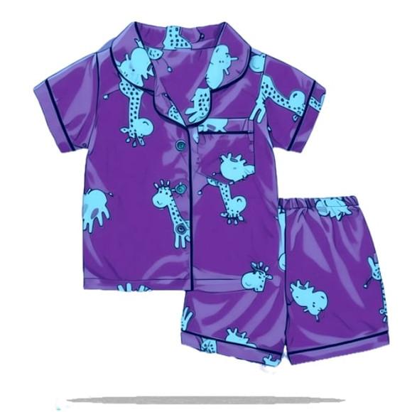 Moldes Digitais em pdf - Pijama Inf Americano de 2 a 14 Anos