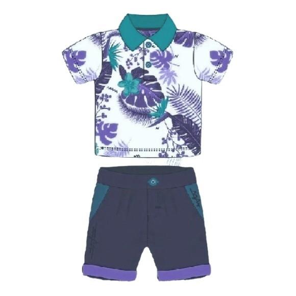 Moldes Digital - Conjunto Gola Polo com Bermuda Infantil