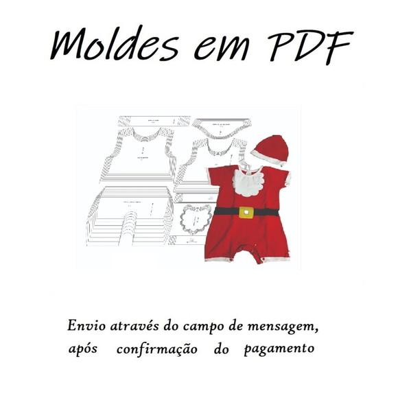 Moldes Digital - Modelagem De Macaquinho Papai Noel - Natal