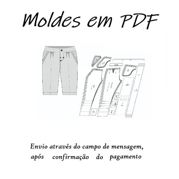 Moldes Digital de Calça Social Masculina Infantil - Especial