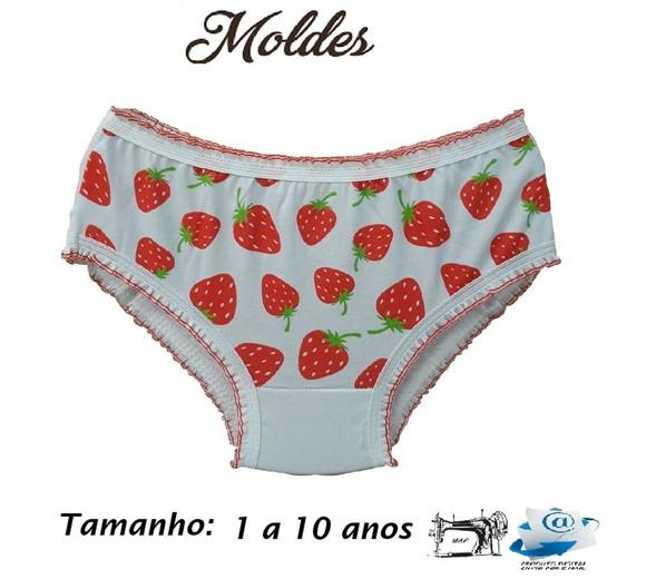 Moldes Digital Modelagem de Calcinha Infantil Por Email