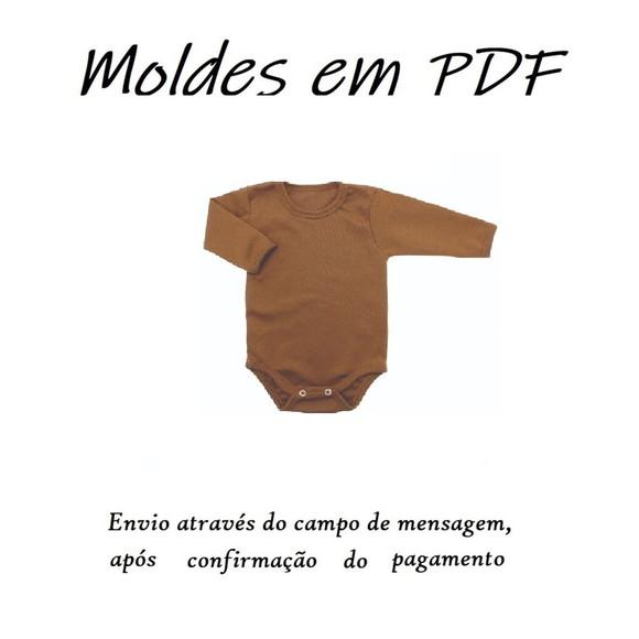 Moldes Modelagem Body Básico Bebê