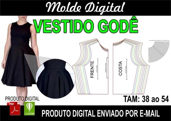 Vestido Godê (molde Digital)