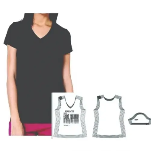 (molde Digital) Camiseta Baby Look, T-shirt, Gola V