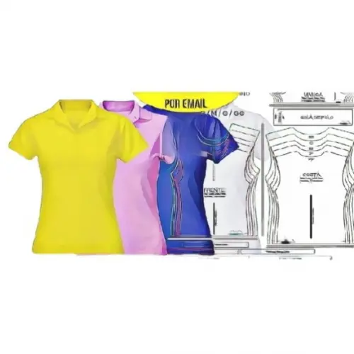 (molde Digital) Polo Baby Look Feminina Manga Curta em pdf