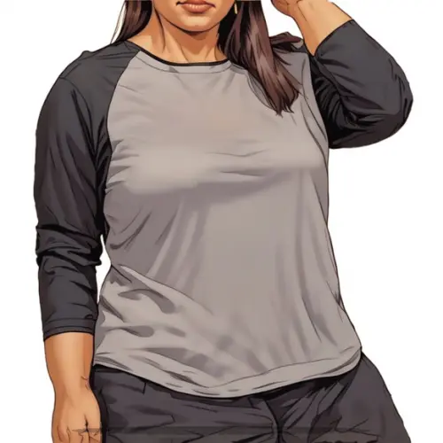 (molde em Pdf) Babylook Raglan Plus Size m Longa Gg ao G5 (m