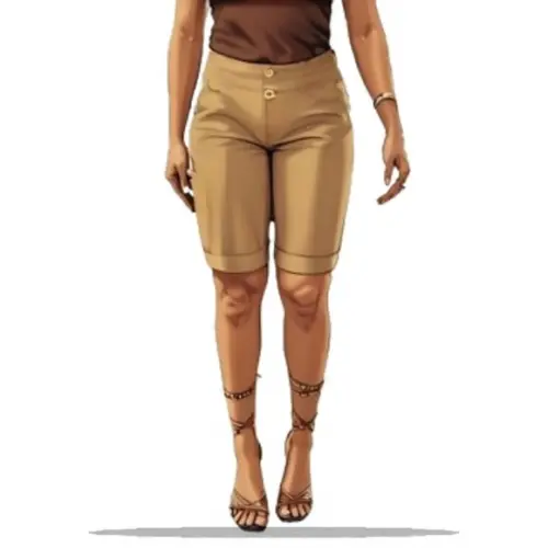 (molde em Pdf) Bermuda Social Feminina Adulto 36 ao 48