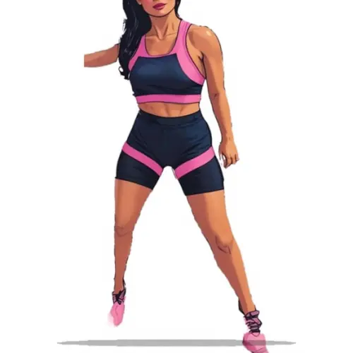 (molde em Pdf) Bermuda + Top Cavado Fitness P ao Gg