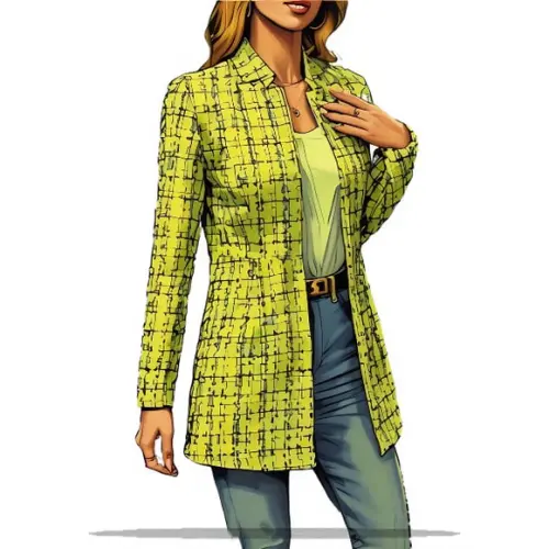 (molde em Pdf) Blazer Fem Adulto Longo do P ao Xxg