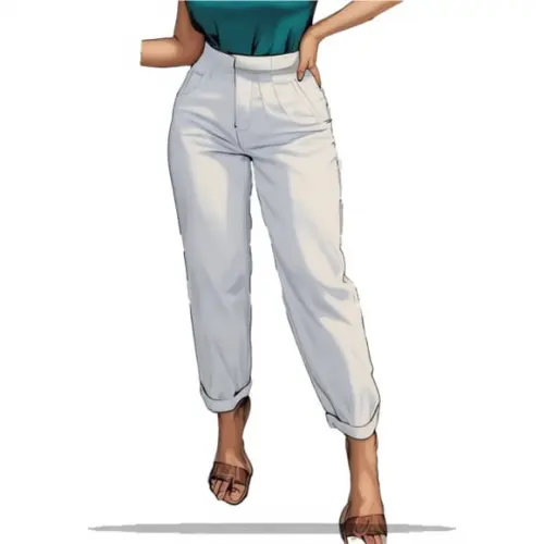 (molde em Pdf) Calça Alfaiataria Fem com Pregas do P ao Xxg