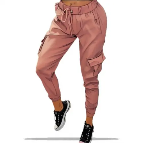 (molde em Pdf) Calça Feminina Adulto Jogger Cargo Pp ao Gg