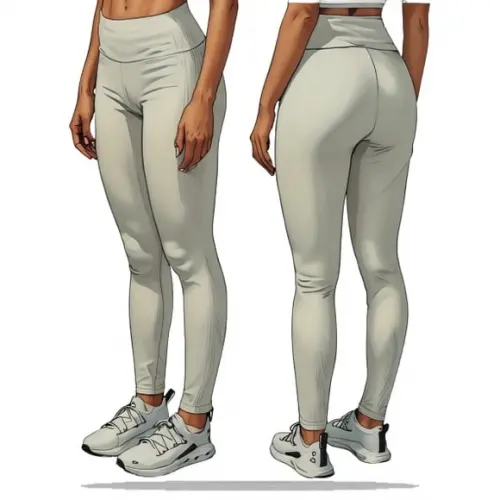 (molde em Pdf) Calça Legging Infantil Cós Alto 2 ao 14