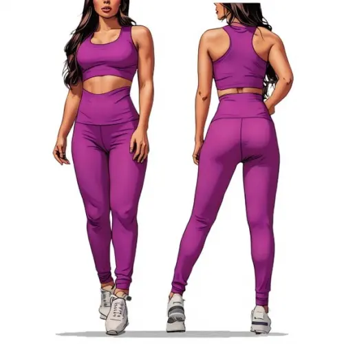 (molde em Pdf) Calça Legging + Cropped Fitness Pp ao Xg