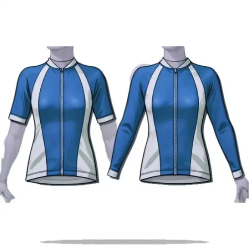(molde em Pdf) Camisa Ciclista Fem Raglan Ziper Pp ao Xg