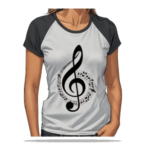 (molde em Pdf) Camiseta Baby Look Raglan Fem do Pp ao Gg