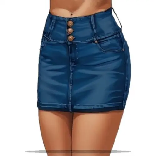 (molde em Pdf) Saia Jeans Curta Adulto 34 ao 44