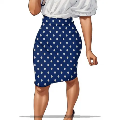 (molde em Pdf) Saia Secretária Social do 36 ao 46