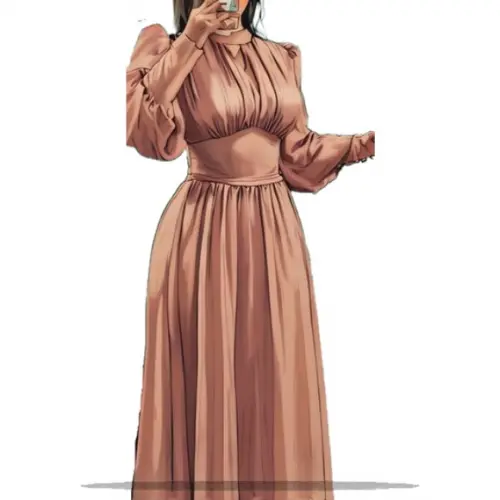 (molde em Pdf) Vestido Adulto Longo do Pp ao Gg