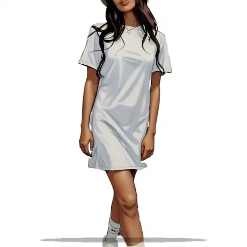 (molde em Pdf) Vestido Camiseta Basico Esportivo do P ao Gg