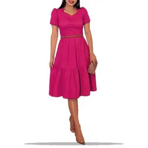 (molde em Pdf) Vestido Decote Coração Adulto P ao Xg