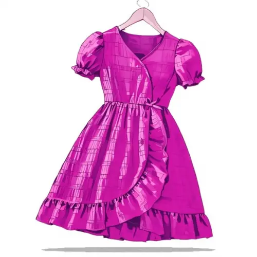 (molde em Pdf) Vestido Envelope Infantil 4 a 14 Anos
