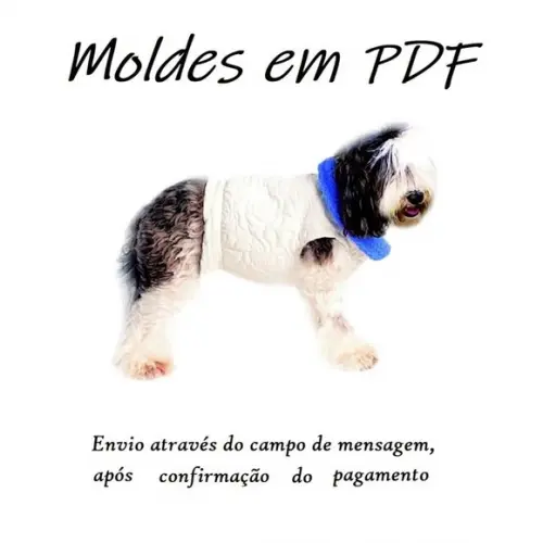 1Molde Pet Cachorrinho Roupinha Jaquetinha - Pdf