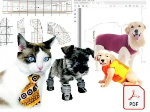 Kit 55 Moldes Modelagem Pet Cães E Gatos Roupas + Cirúrgicas