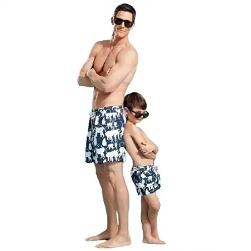 Kit Molde Bermuda Tactel Adulto e Infantil Frete Grátis