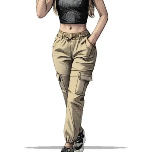 Modelagem Calça Cargo Jogger Feminina Tam Pp ao Gg