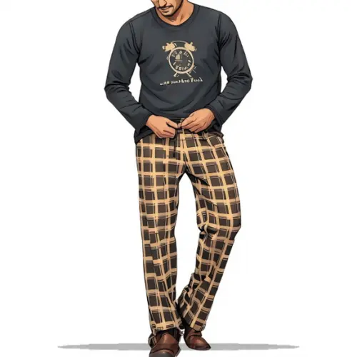 Modelagem Conj Pijama Trad Masc Inverno do P ao Gg em pdf