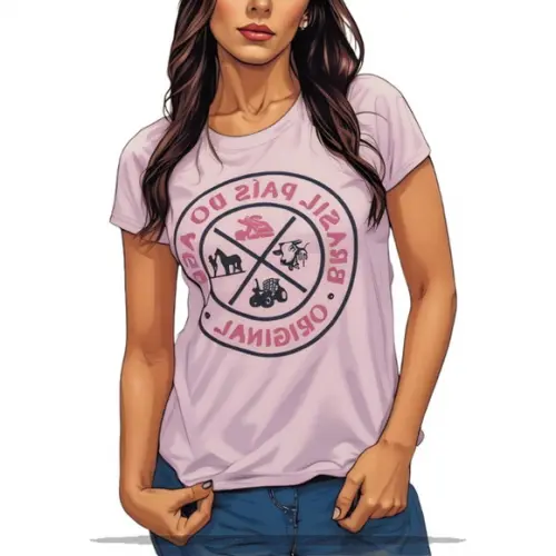 Modelagem Digital em pdf de Baby Look Trad Feminina Pp ao Gg