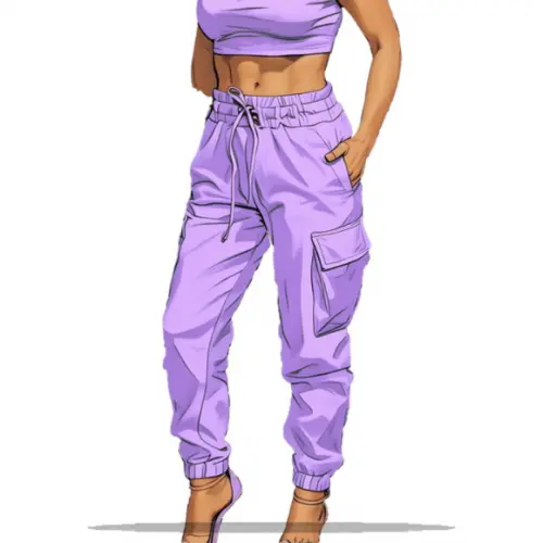Modelagem Digital em pdf de Calça Jogger Feminina do Pp - Gg