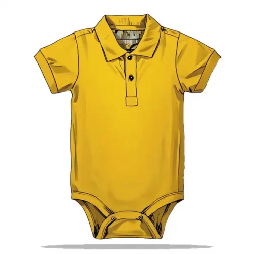 Modelagem Digital em pdf de Body Bebe Gola Polo do Rn ao Gg