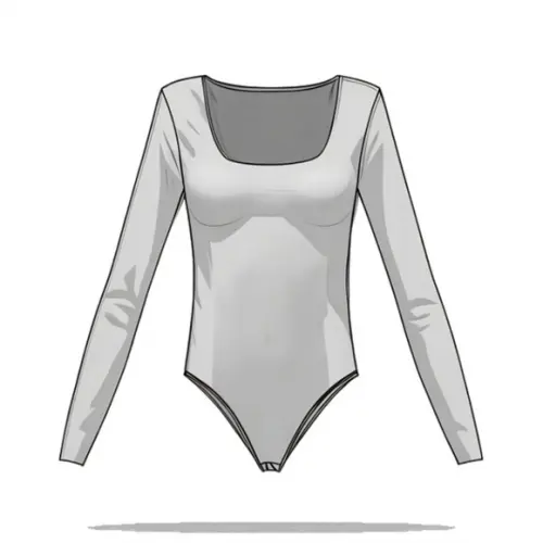 Modelagem Digital em pdf de Body m Longa Dec Quadrado P-xxg